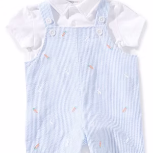 Baby Boys Bunny Print Short Sleeve
