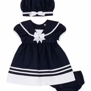 Baby Girls Short Sleeve Nautical Dress