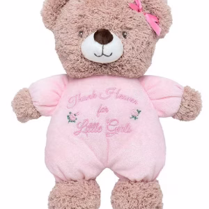 Baby Girls Welcome To The World Plush Bear